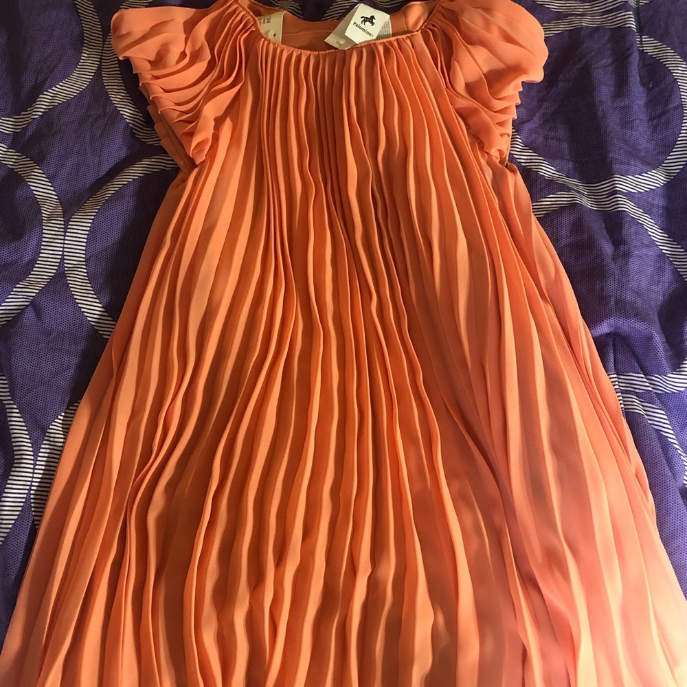 Beautiful GIRLS peach chiffon dress from Europe